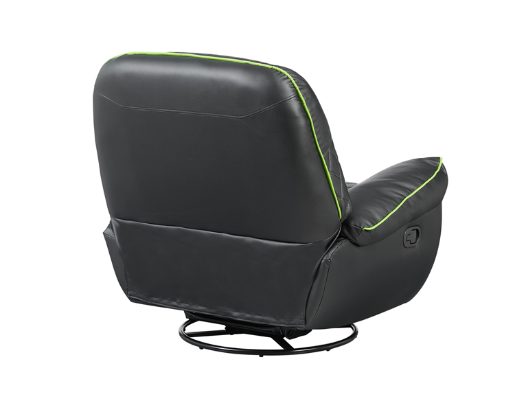 Gaming Chair: Vertex Throne Gaming Sofa Black/Green PVC